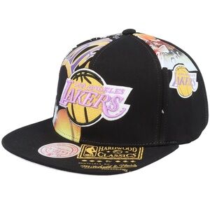 MENS MITCHELL & NESS NBA LA LAKERS SHIRT REMIX SNAPBACK